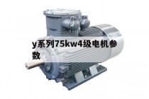 y系列75kw4级电机参数(75kw4级电机轴径)